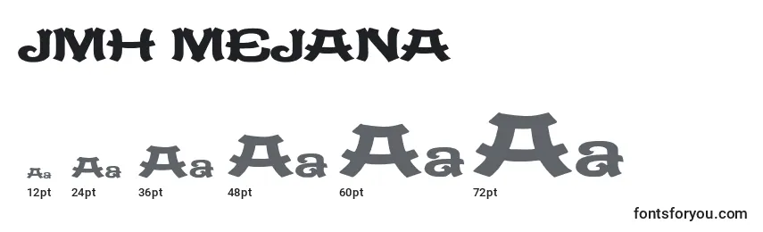 JMH MEJANA Font Sizes