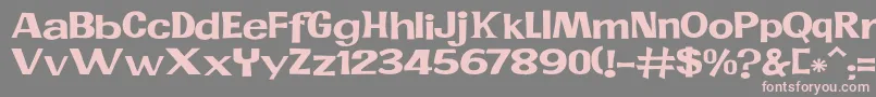 JMH PR EXP Font – Pink Fonts on Gray Background