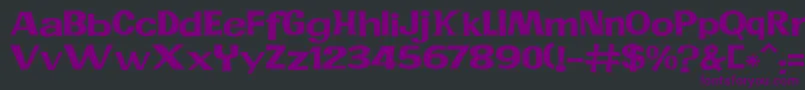 JMH PR EXP Font – Purple Fonts on Black Background