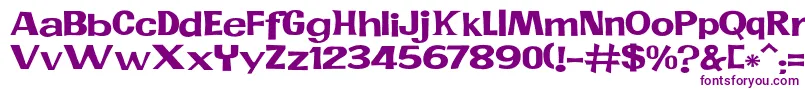 JMH PR EXP Font – Purple Fonts on White Background