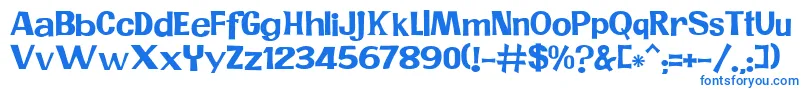 JMH PR Font – Blue Fonts