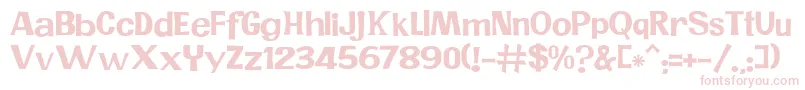 JMH PR Font – Pink Fonts on White Background