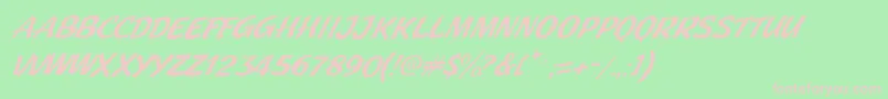 JMH Pulp Paperback Italic Font – Pink Fonts on Green Background