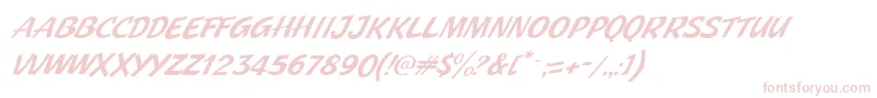 フォントJMH Pulp Paperback Italic – ピンクのフォント