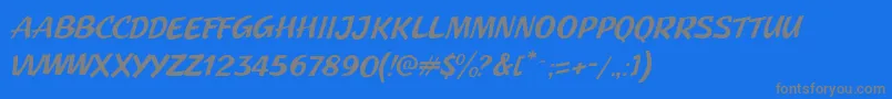 JMH Pulp Paperback Font – Gray Fonts on Blue Background