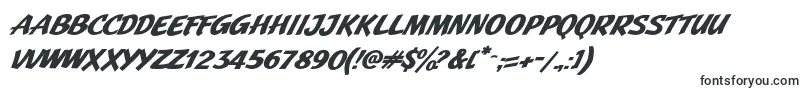 フォントJMH Pulp PaperbackBold Italic – 斜体