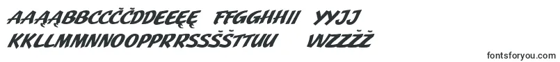 Czcionka JMH Pulp PaperbackBold Italic – litewskie czcionki