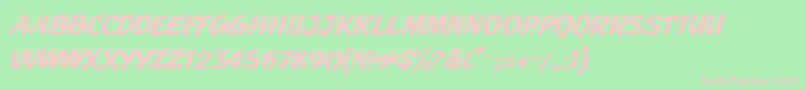 JMH Pulp PaperbackBold Font – Pink Fonts on Green Background