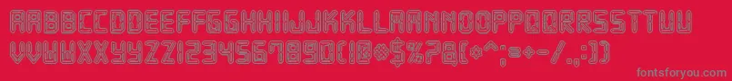 JMH Robotus Font – Gray Fonts on Red Background