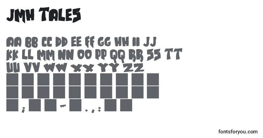 Czcionka JMH TALES – alfabet, cyfry, specjalne znaki