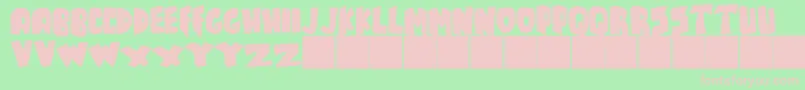 JMH TALES Font – Pink Fonts on Green Background