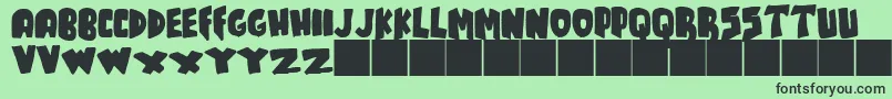 JMH TALES Font – Black Fonts on Green Background