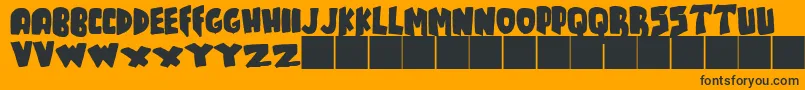 JMH TALES Font – Black Fonts on Orange Background
