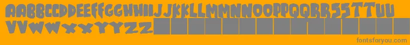 JMH TALES Font – Gray Fonts on Orange Background