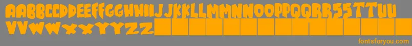 JMH TALES Font – Orange Fonts on Gray Background