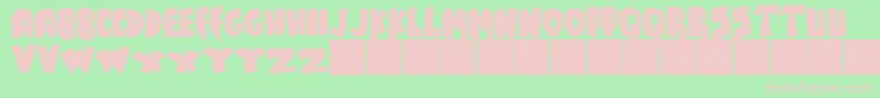 JMH TALES Font – Pink Fonts on Green Background
