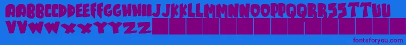 JMH TALES Font – Purple Fonts on Blue Background