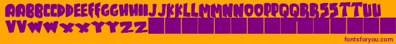JMH TALES Font – Purple Fonts on Orange Background