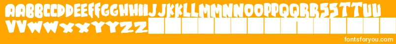 JMH TALES Font – White Fonts on Orange Background