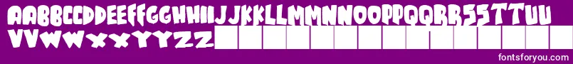 JMH TALES Font – White Fonts on Purple Background