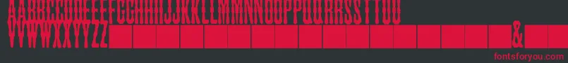 JMH Tuscan CAPS Font – Red Fonts on Black Background