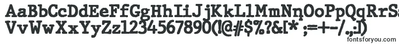 Fonte JMH Typewriter Black – fontes em tamanho grande