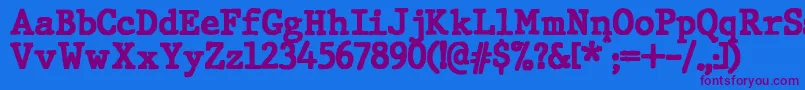 fuente JMH Typewriter Black – Fuentes Moradas Sobre Fondo Azul