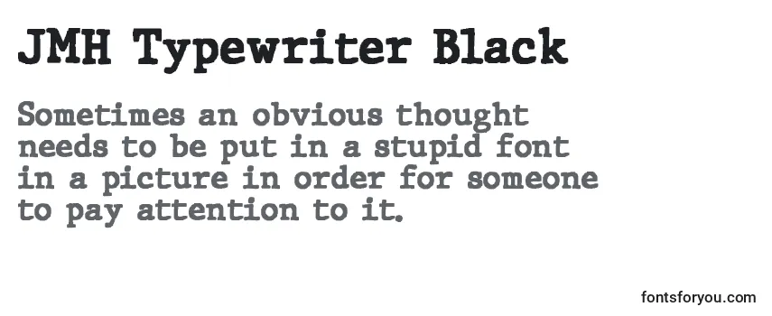 Schriftart JMH Typewriter Black