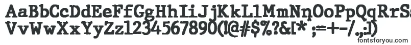 JMH Typewriter Black-fontti – Fontit KOMPAS-3D:lle