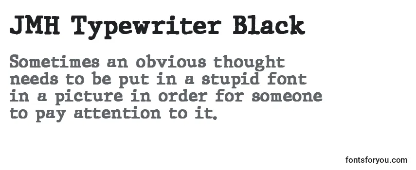 Schriftart JMH Typewriter Black (130947)