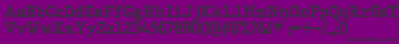 JMH Typewriter Bold Font – Black Fonts on Purple Background