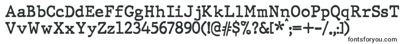 Czcionka JMH Typewriter Bold – czcionki dla strony internetowej