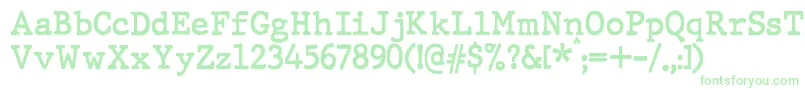 Fonte JMH Typewriter Bold – fontes verdes