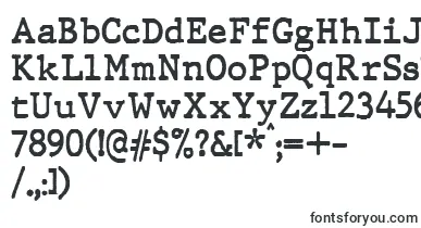 JMH Typewriter Bold font – newspaper Fonts