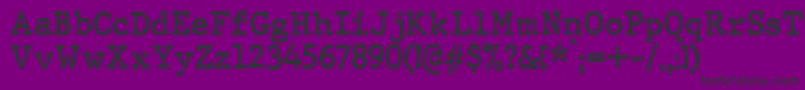 JMH Typewriter Bold Font – Black Fonts on Purple Background