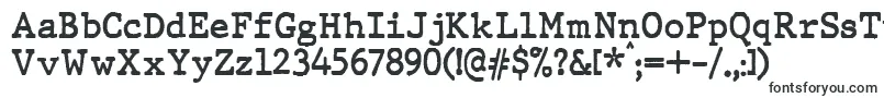 JMH Typewriter Bold-fontti – sanomalehtifontit