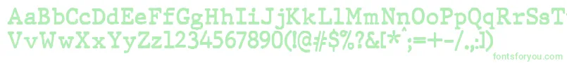 Fonte JMH Typewriter Bold – fontes verdes