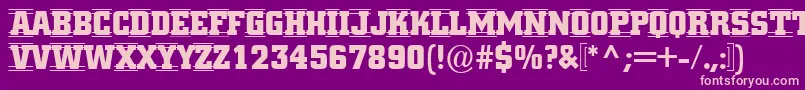 Cityno3 Font – Pink Fonts on Purple Background