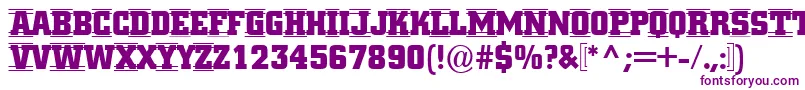 Cityno3 Font – Purple Fonts on White Background