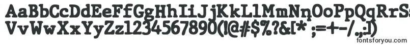 Czcionka JMH Typewriter dry Black – czcionki dla Windows