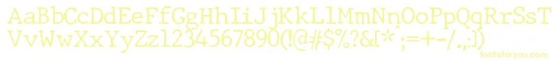 JMH Typewriter dry Thin Font – Yellow Fonts