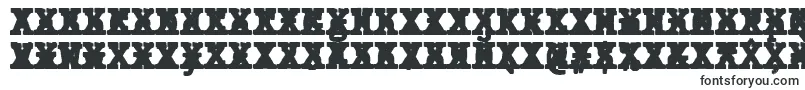 JMH Typewriter mono Black Cross-Schriftart – Block-Schriften