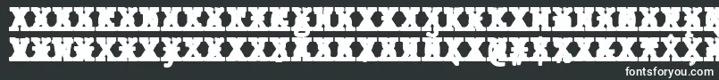 JMH Typewriter mono Black Cross Font – White Fonts on Black Background