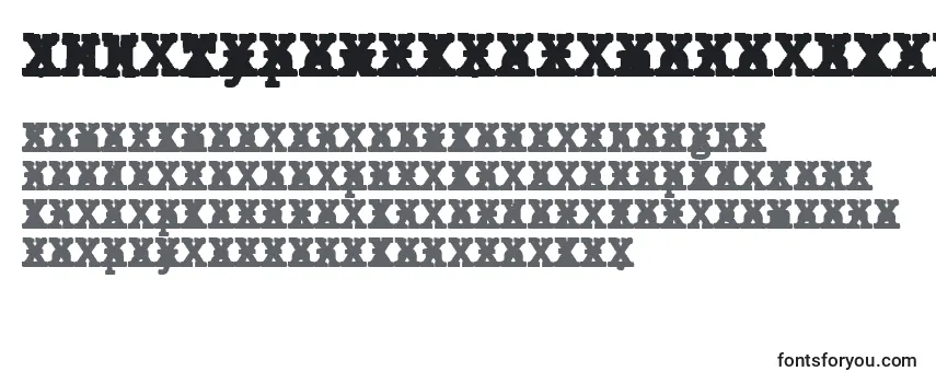 JMH Typewriter mono Black Cross-fontti