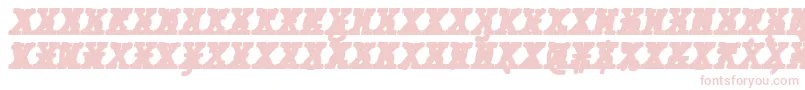 JMH Typewriter mono Black Italic Cross-Schriftart – Rosa Schriften