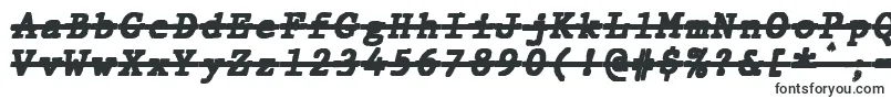 JMH Typewriter mono Black Italic Over-Schriftart – Schriften für Discord