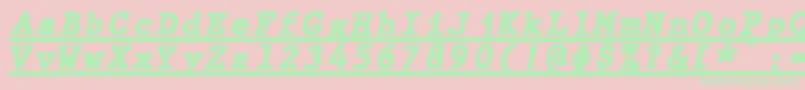 More about JMH Typewriter mono Black Italic Under Font JMH Typewriter mono Black Italic Under Font – Green Fonts on Pink Background