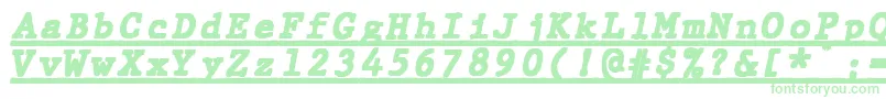 JMH Typewriter mono Black Italic Under Font – Green Fonts