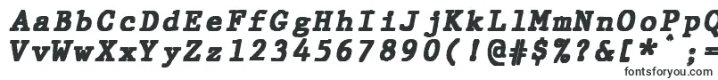 フォントJMH Typewriter mono Black Italic – Corel Draw用のフォント
