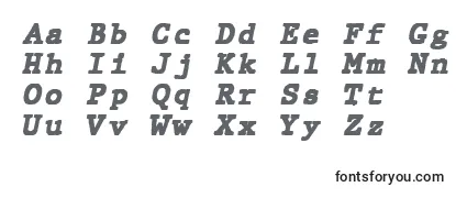 Czcionka JMH Typewriter mono Black Italic